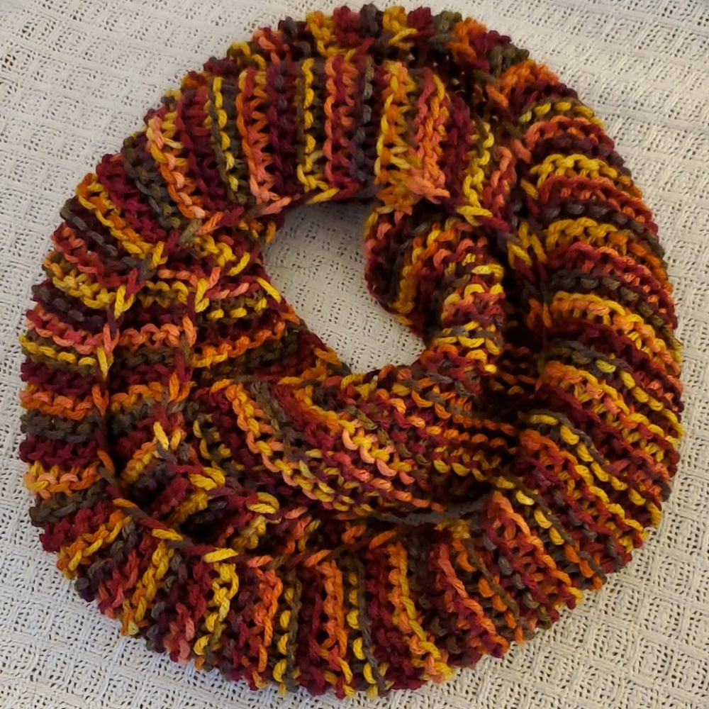 Multi color infinity scarf
